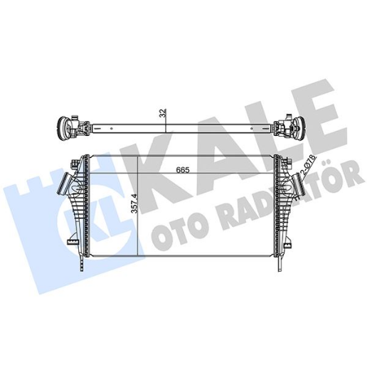 Opel Insignia A Turbo Radyatörü (İntercooler) 1.6-2.0 13241751 | KALE 345700